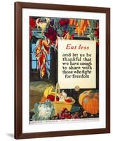 Eat Less, and Let us be Thankful-null-Framed Giclee Print