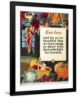 Eat Less, and Let us be Thankful-null-Framed Giclee Print