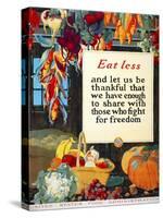 Eat Less, and Let us be Thankful-null-Stretched Canvas