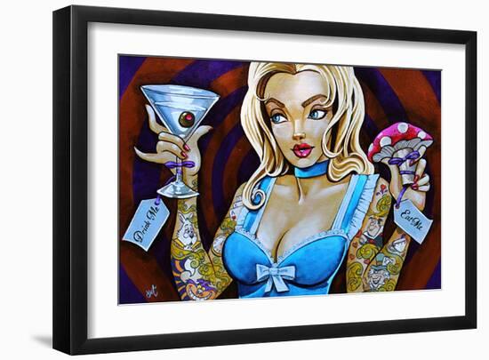 Eat Me Drink Me-Mike Bell-Framed Art Print