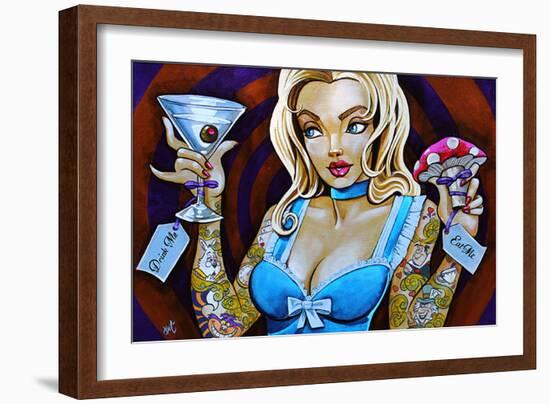 Eat Me Drink Me-Mike Bell-Framed Art Print