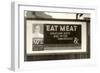 Eat Meat Billboard-null-Framed Art Print