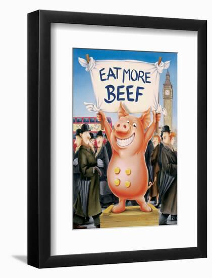 Eat More Beef-Renate Holzner-Framed Art Print