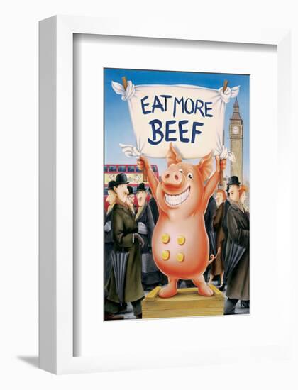 Eat More Beef-Renate Holzner-Framed Art Print