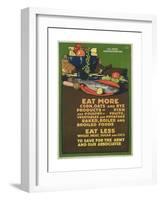 Eat More Corn, Oats and Rye Poster-L^n^ Britton-Framed Giclee Print