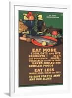 "Eat More Corn, Oats and Rye - To Save For the Army and Our Allies," 1918-L.n. Britton-Framed Premium Giclee Print