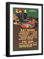 "Eat More Corn, Oats and Rye - To Save For the Army and Our Allies," 1918-L.n. Britton-Framed Giclee Print