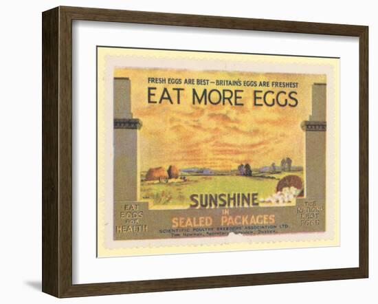 Eat More Eggs-null-Framed Giclee Print