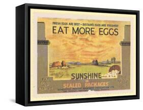 Eat More Eggs-null-Framed Stretched Canvas