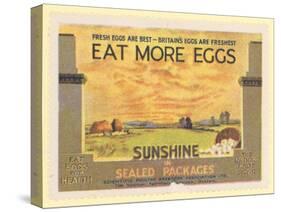 Eat More Eggs-null-Stretched Canvas