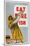 Eat More Fish, from the Series 'Caught by British Fishermen'-Charles Pears-Mounted Giclee Print