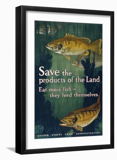 Eat More Fish-null-Framed Giclee Print