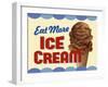 Eat More Ice Cream-Retroplanet-Framed Giclee Print