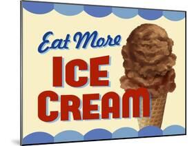 Eat More Ice Cream-Retroplanet-Mounted Giclee Print