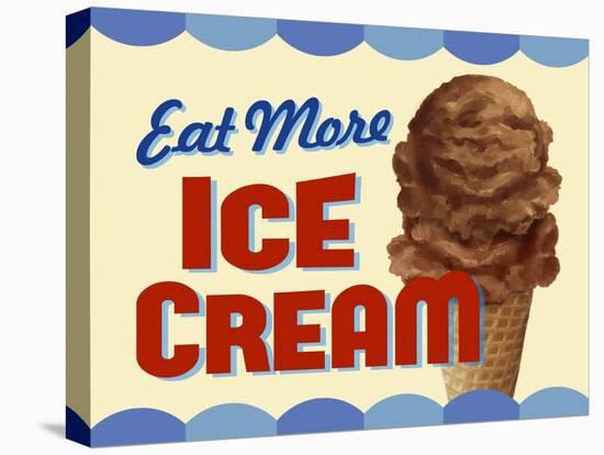 Eat More Ice Cream-Retroplanet-Stretched Canvas