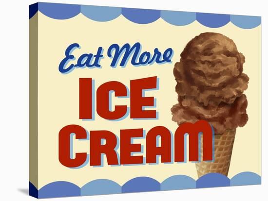 Eat More Ice Cream-Retroplanet-Stretched Canvas