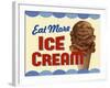 Eat More Ice Cream-Retroplanet-Framed Giclee Print