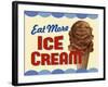 Eat More Ice Cream-Retroplanet-Framed Giclee Print