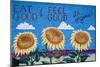 Eat Organic Building Mural, Salida, Colorado, USA-Walter Bibikow-Mounted Photographic Print