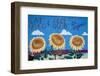 Eat Organic Building Mural, Salida, Colorado, USA-Walter Bibikow-Framed Photographic Print