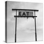 Eat Sign at Abandoned Truck Stop, Bliss, Idaho, Usa-Paul Souders-Stretched Canvas