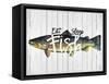 Eat, Sleep, Fish-null-Framed Stretched Canvas