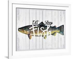 Eat, Sleep, Fish-null-Framed Giclee Print