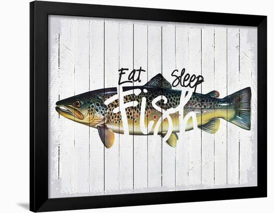 Eat, Sleep, Fish-null-Framed Giclee Print