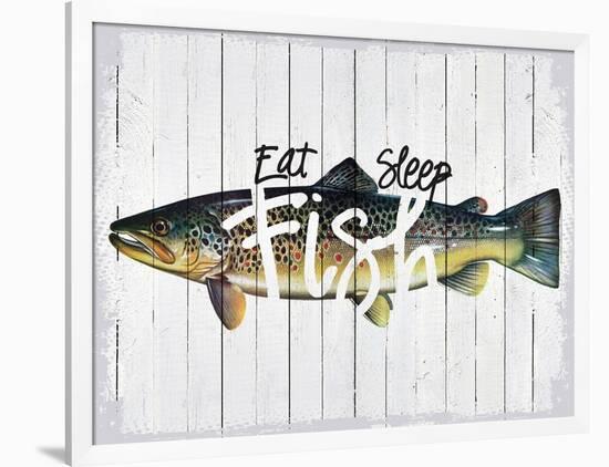 Eat, Sleep, Fish-null-Framed Giclee Print