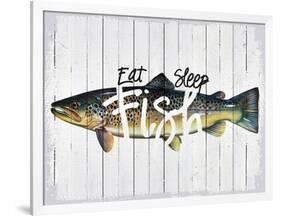 Eat, Sleep, Fish-null-Framed Giclee Print