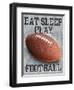 Eat Sleep Play Football-Jim Baldwin-Framed Art Print