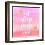 Eat, Sleep, Poop, Repeat-Evangeline Taylor-Framed Art Print