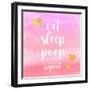 Eat, Sleep, Poop, Repeat-Evangeline Taylor-Framed Art Print