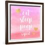 Eat, Sleep, Poop, Repeat-Evangeline Taylor-Framed Art Print