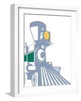 Eat Sleep Trains 1-Kimberly Allen-Framed Art Print