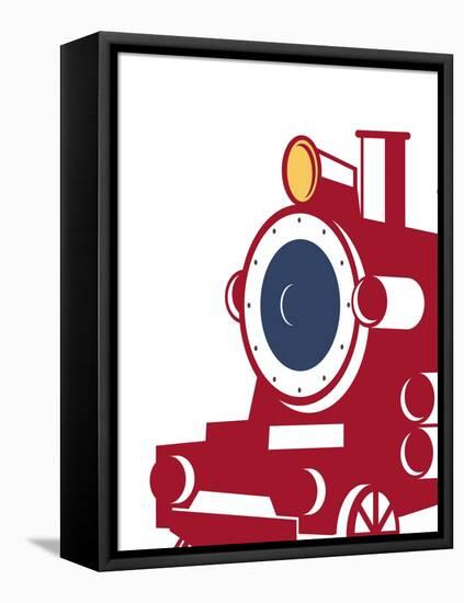 Eat Sleep Trains 3-Kimberly Allen-Framed Stretched Canvas