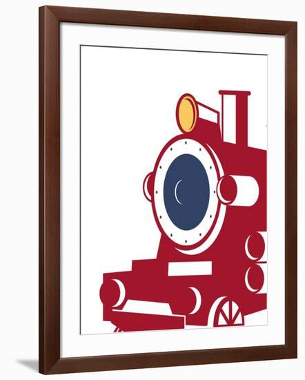 Eat Sleep Trains 3-Kimberly Allen-Framed Art Print