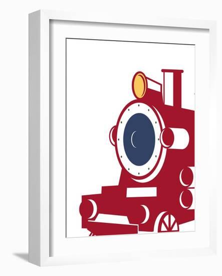 Eat Sleep Trains 3-Kimberly Allen-Framed Art Print