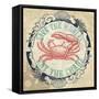 Eat The Crabs-The Saturday Evening Post-Framed Stretched Canvas