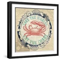 Eat The Crabs-The Saturday Evening Post-Framed Giclee Print