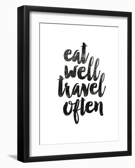 Eat Well Travel Often 2-Brett Wilson-Framed Art Print