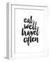 Eat Well Travel Often 2-Brett Wilson-Framed Art Print