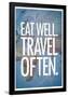 Eat Well Travel Often-null-Framed Poster