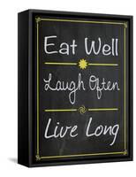 Eat Well-Lauren Gibbons-Framed Stretched Canvas