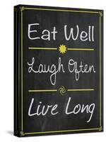 Eat Well-Lauren Gibbons-Stretched Canvas