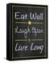 Eat Well-Lauren Gibbons-Framed Stretched Canvas