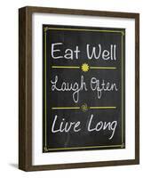 Eat Well-Lauren Gibbons-Framed Art Print