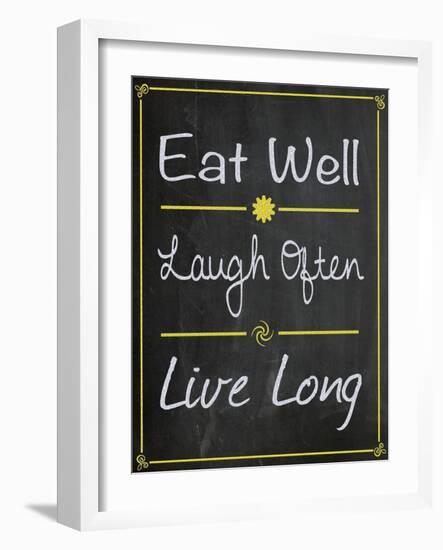 Eat Well-Lauren Gibbons-Framed Art Print