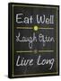 Eat Well-Lauren Gibbons-Framed Stretched Canvas