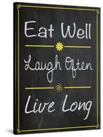 Eat Well-Lauren Gibbons-Stretched Canvas